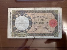 BANCONOTA LIRE 50 LUPETTA