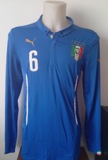 ITALIA MATCH WORN SHIRT ANTONIO CANDREVA FRIENDLY MATCH 2014/2015 HOME VERSION
