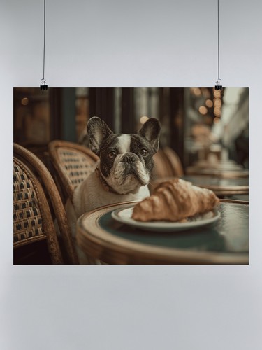 French bulldog café moment - bulldog,
