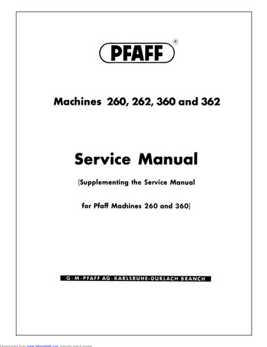 Manuale servizio macchina - manuale,