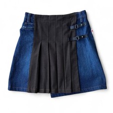 Minigonna kilt plissettata jeans Jean Paul Gaultier JPG - Archivio - Taglia 40 IT
