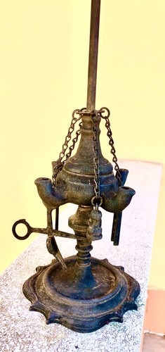 Antica grande lampada - grande,