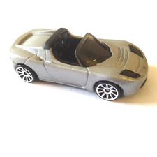 HOT WHEELS micro machine 2008 TESLA ROADSTER  grey met