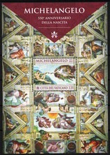 Vaticano 2024 blocco per il 550° compleanno di Michelangelo MNH**