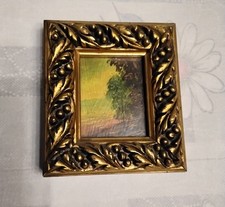 Piccolo dipinto d'epoca a olio