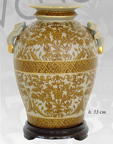 Vaso cinese tavolo - con, base
