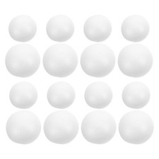24 palline di schiuma bianca