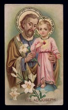 antico santino cromo-holy card S.GIUSEPPE