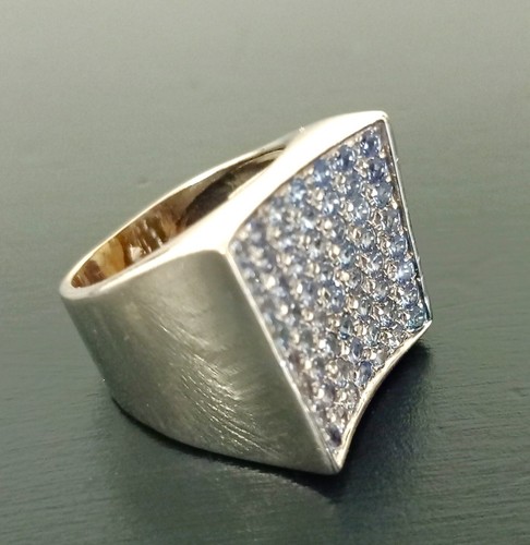Anello donna scudo oro bianco - anello,