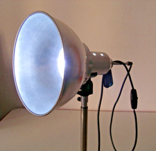 IFF Industria Fototecnica Firenze Illuminatore Industriale Vintage diffusore28cm