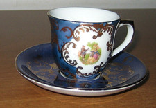 PATE' LIMOGES Tazzina con Piattino in porcellana fatto a mano - Vintage