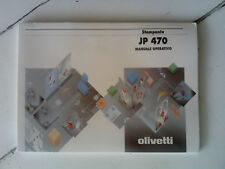 Manuale Olivetti stampante JP 470