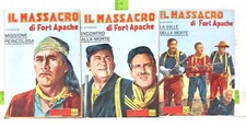 STORIE DEL WEST - FOTOFILM ED. VICTORY 1952 N° 7/9 IL MASSACRO DI FORT APACHE