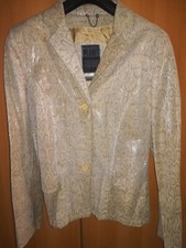 Giacca Vera Pelle Donna Taglia 42 Fantasia Rettile