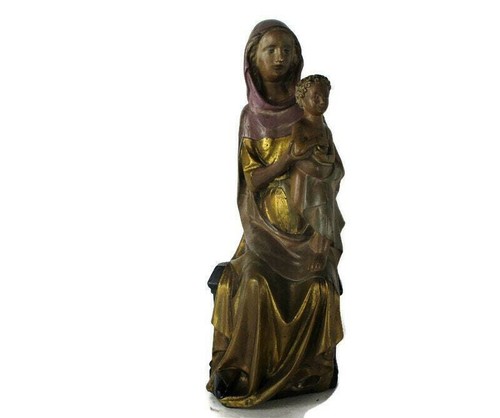 Statua seduta nostra signora - statua,
