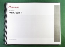 Pioneer VSX-924 Instruction