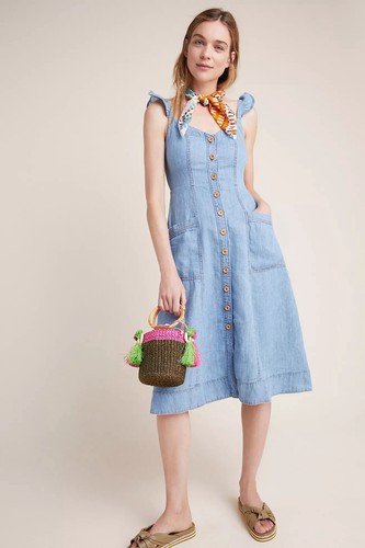 Abito midi anthropologie - midi,