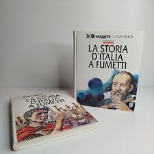 Il Messaggero e Enzo Biagi LA STORIA D' ITALIA A FUMETTI completa 2 volumi