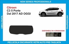 pellicole oscuranti vetri  citroen c3 5 porte dal 2017 kit lunotto