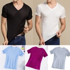 T-shirt uomo 100% seta gelso