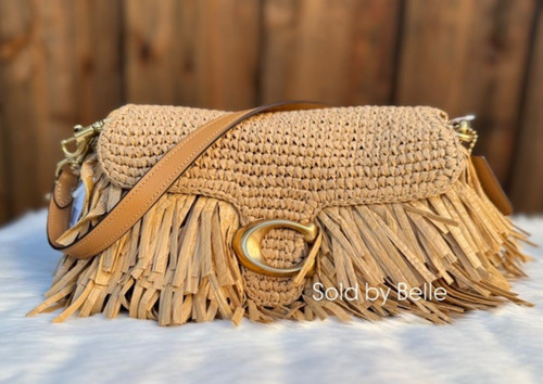 Borsa tracolla coach straw - borsa,