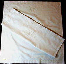 Lotto Di 6 Federe Ricamato Del