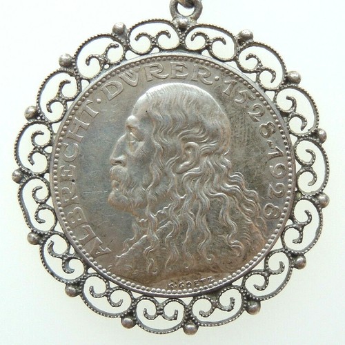 Medaglia 1928 argento albrecht - medaglia,