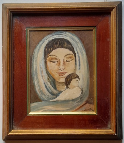 Arte naif maternita madonna - arte,