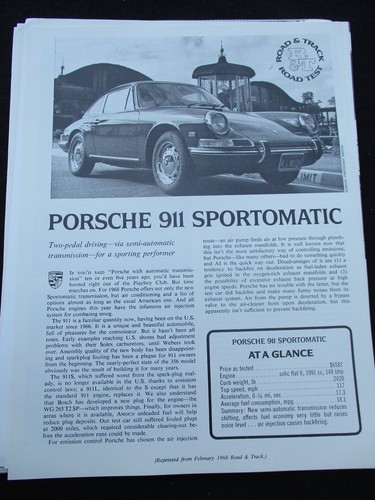 Porsche 911 sportomatic 1968 - porsche, 2/1968