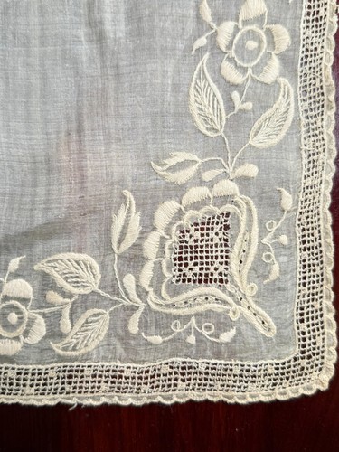 Pizzo antico fazzoletto - -,