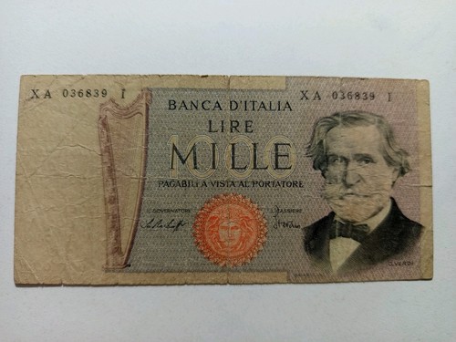 1000 lire giuseppe verdi - lire,