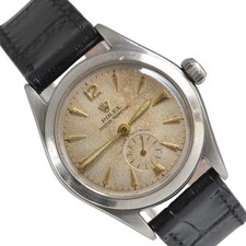 ROLEX Ovetto Oyster Perpetual 6006 Super Precision Radium quadrante avorio 1953