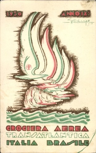 Cartolina artistica crociera - cartolina,