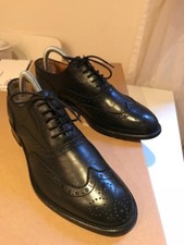 Full-Brogue Oxford donna blu fatte a mano