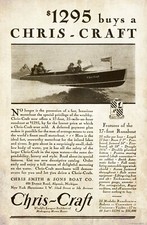 Vintage Chris Craft Motor Boat