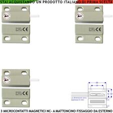 Contatto Magnetico Micro 3 Pz Allarme Porte Finestre Infissi non Ferrosi Esterno