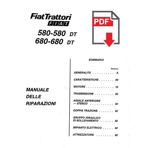 Trattore fiat 580 680 - 580, e
