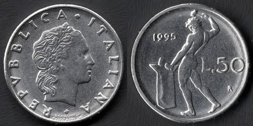Italia lire 1995 - italia, 50