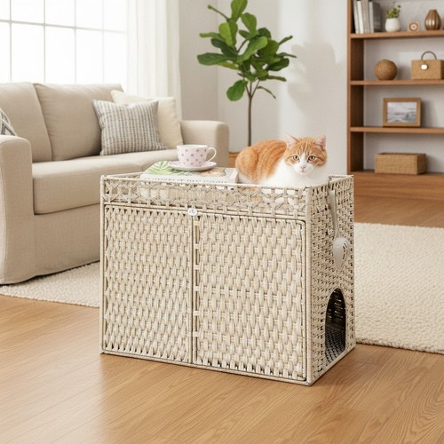 Lettiera per gatti rattan - in,