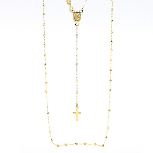 Collana unisex rosario oro - unisex, 18