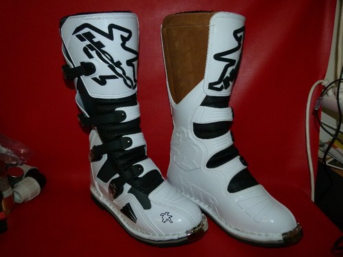 Bottes moto hebo - bottes, blanche
