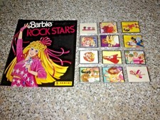 ALBUM BARBIE ROCK STARS PANINI 1988 VUOTO+SET COMPLET FIGURINE/VELINA NEW+POSTER