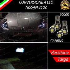 COPPIA LUCI DI POSIZIONE + COPPIA LUCI TARGA 5 LED CANBUS PER NISSAN 350Z