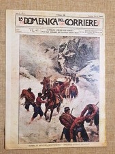 Ristampa Rara La Domenica del Corriere 8 gennaio 1899 Bufera di neve Montenegro