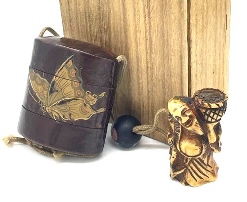 Inro giapponese netsuke maki - inro,