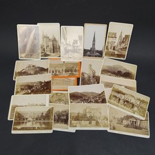 Lotto di 22 fotografie d'epoca di città e paesaggi tedeschi, alcune annotazioni