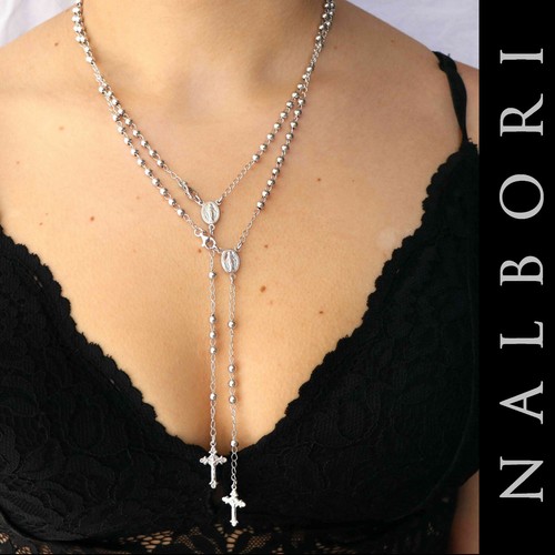 Collana rosario argento 925 - argento,