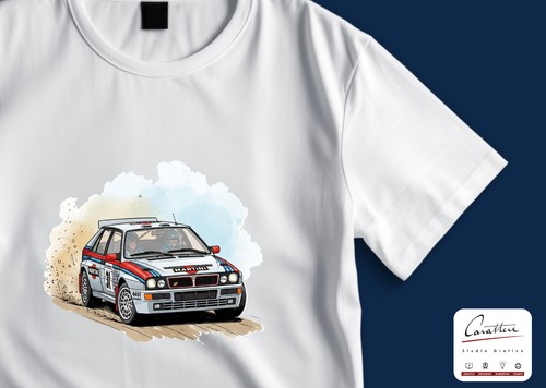 Shirt maglia auto lancia - t-shirt,