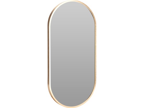 Specchio alu ovale 30x60cm - specchio, oro