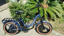 Bici e-bike 20 FAT acciaio blu